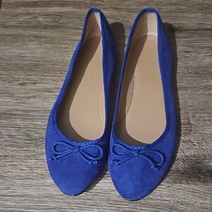 Blue Suede Women's Flats